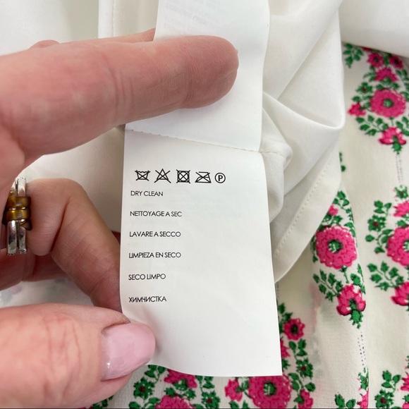 Club Monaco Silk Wrap Dress Small - Picture 13 of 15